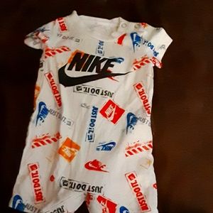 Newborn Nike onesie multicolored